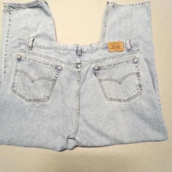 Vintage 2000 Levis 545‎ Brown Tab Loose Fit Jeans Mens 44x30 Lucky 10% Blank Tab - Picture 1 of 9